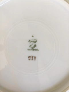 6 Platos hondos de porcelana checoslovaca Epief, 23,5 cm. - comprar online