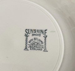 Plato de postre de loza inglesa J&G Meakin Sunshine, 20 cm. - comprar online