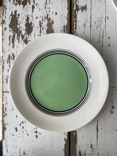 Plato masitero Art Deco de loza inglesa HOLLINSHEAD & KIRKHAM. - comprar online