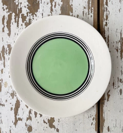 Plato masitero Art Deco de loza inglesa HOLLINSHEAD & KIRKHAM.
