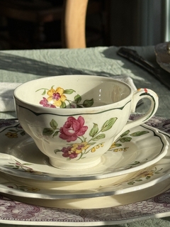 Trío de té de loza inglesa Grindley Marlborough.. - comprar online