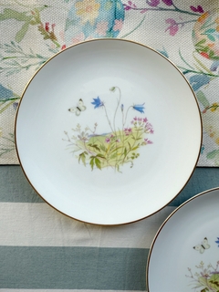 Plato de postre de porcelana alemana Rosenthal. 20 cm.