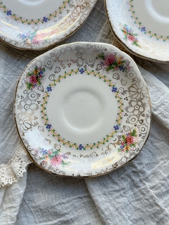 Dúo de café de loza inglesa HOLLINSHEAD & KIRKHAM. - comprar online