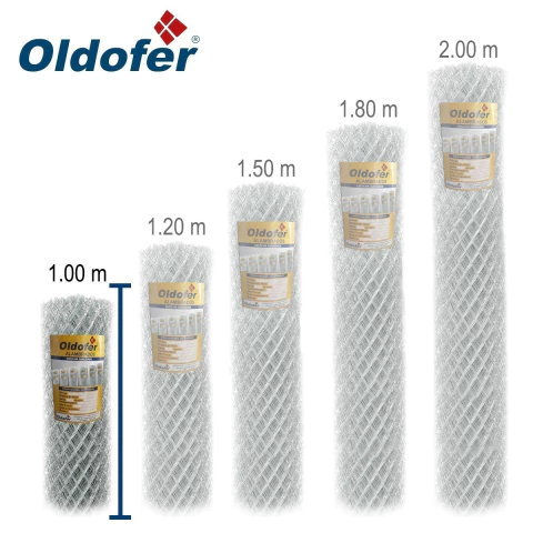 Tela Alambrado Galvanizada fio 12 (2,76 mm) rolo 25 metros lineares - Oldofer