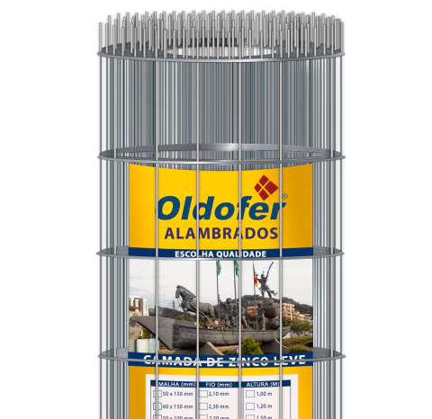 Tela Soldada Malha 5x15 cm com Fio 2,76mm - Oldofer - comprar online