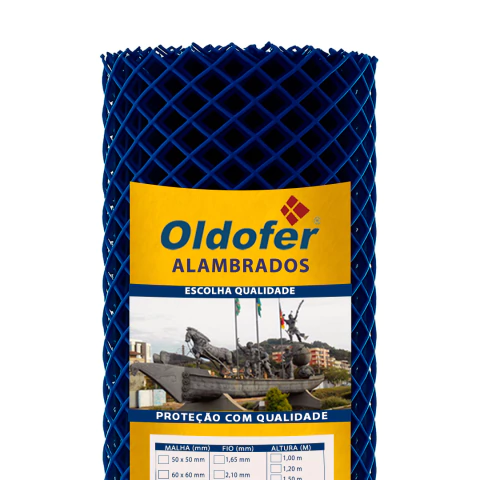 Tela Alambrado Revestido PVC COR AZUL - Rolos de 25 metros - comprar online