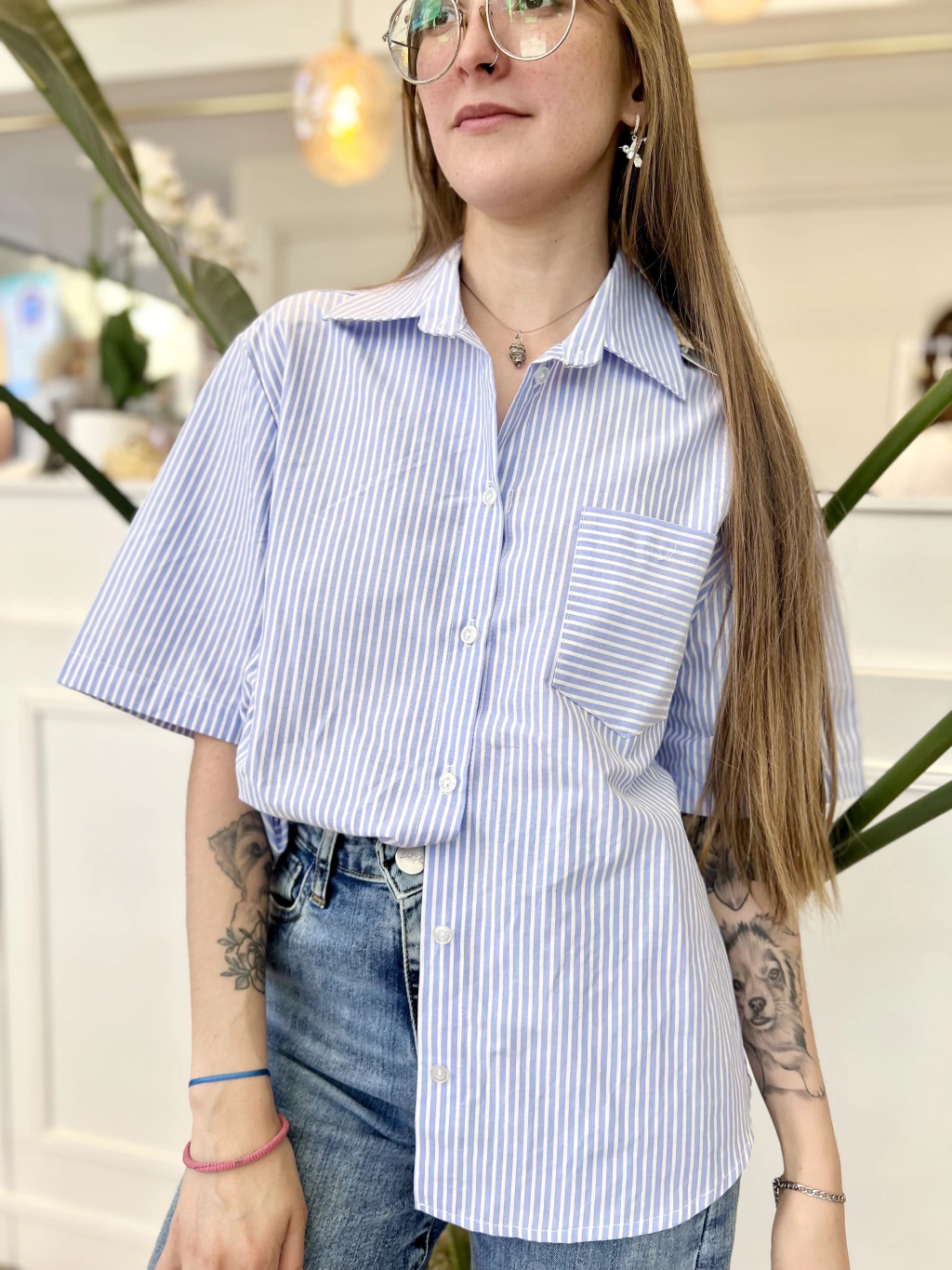 Camisa Rayada M/c