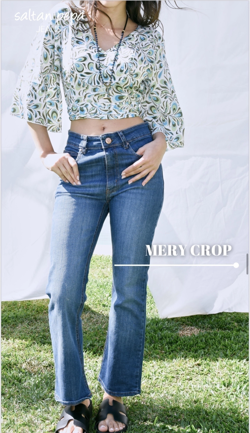 Jean Mery Crop- Saltan Pepa