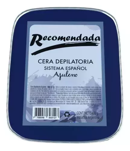 Cera depilatoria recomendada azuleno 1kg