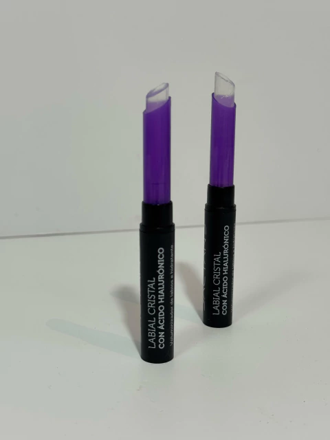 labial cristal con acido hialuronico voluminizador hidratante