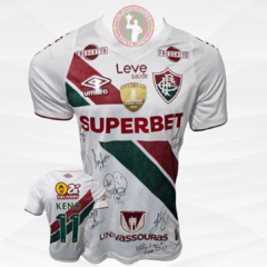Camisa Fluminense 2024 Autografada N°11 Keno Usada em Jogo Tamanho M - Umbro - Colecionadores Tricolores