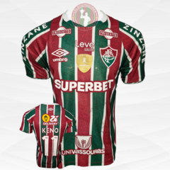 Camisa Fluminense 2024 Autografada N°11 Keno Usada em Jogo Tamanho M - Umbro - Colecionadores Tricolores