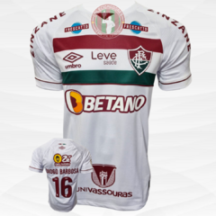 Camisa Fluminense 2023 N°16 Diogo Barbosa Usada em Jogo Tamanho P - Umbro na internet