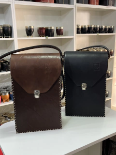 Morral- matera de cuero - comprar online