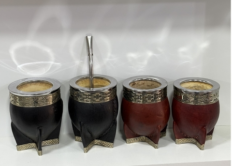 Mate imperial con refuerzo alpaca y bombilla - comprar online