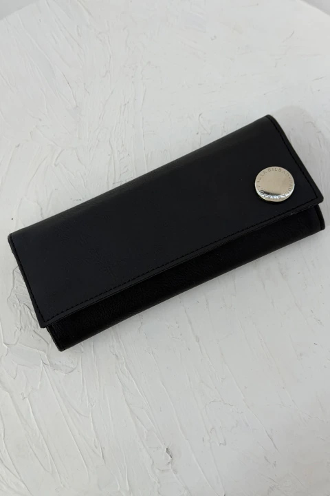 Billetera triple Emilia negra