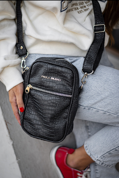 Anita negra croco - comprar online