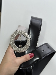 cinto negro charol pase 40 - comprar online