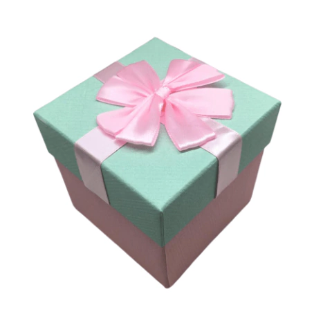 Caixa de Presente Rosa 10x10x10