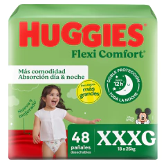 Imagen de HUGGIES FLEXI COMFORT (M al XXXG)