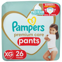 PAMPERS PREMIUM CARE PANTS (G al XXG) - Tienda Mi Pañal