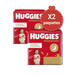 PACK X2 Huggies Natural Care Pack Ahorro en internet