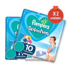 PACK X2 PAMPERS SPLASHERS PARA EL AGUA