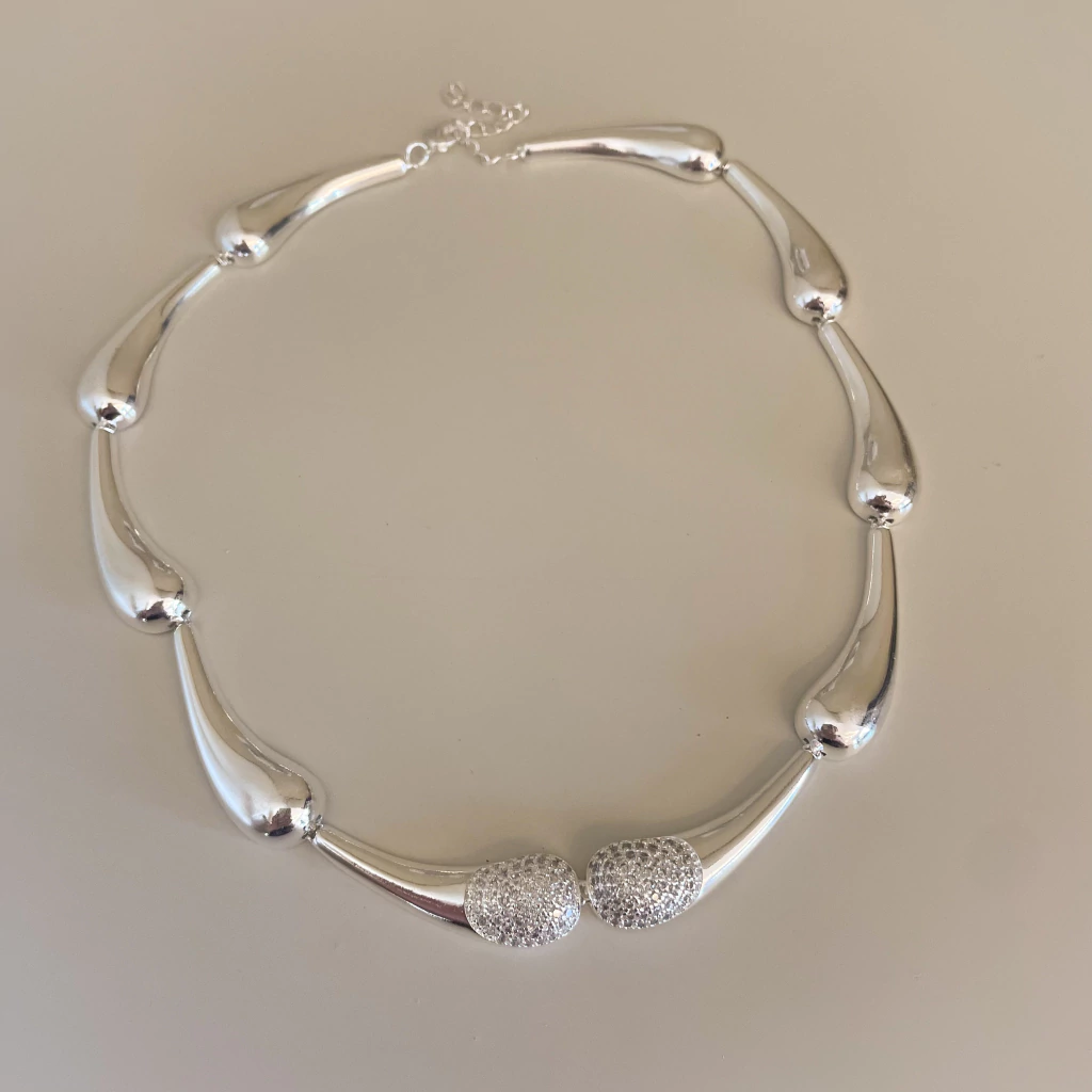 Choker luxen prata - Semijoia