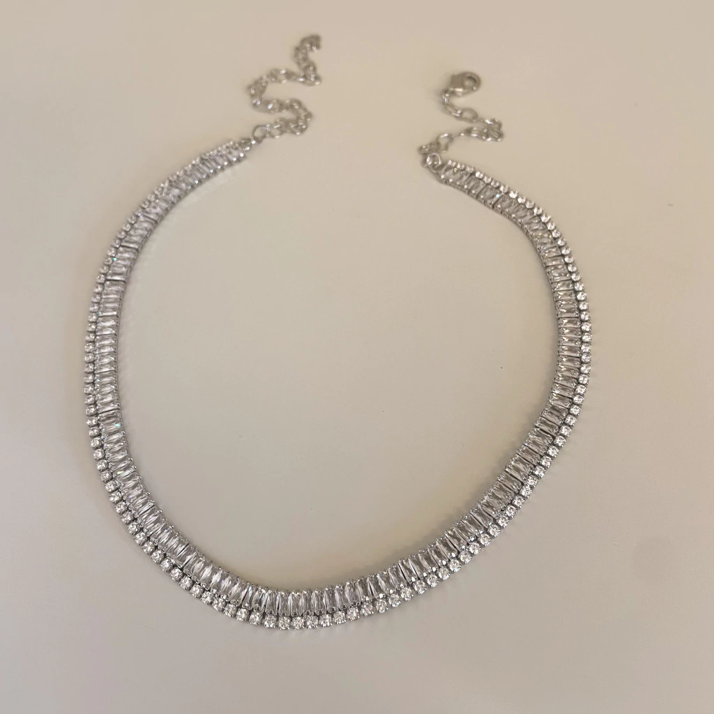 Choker mire prata - Semijoia