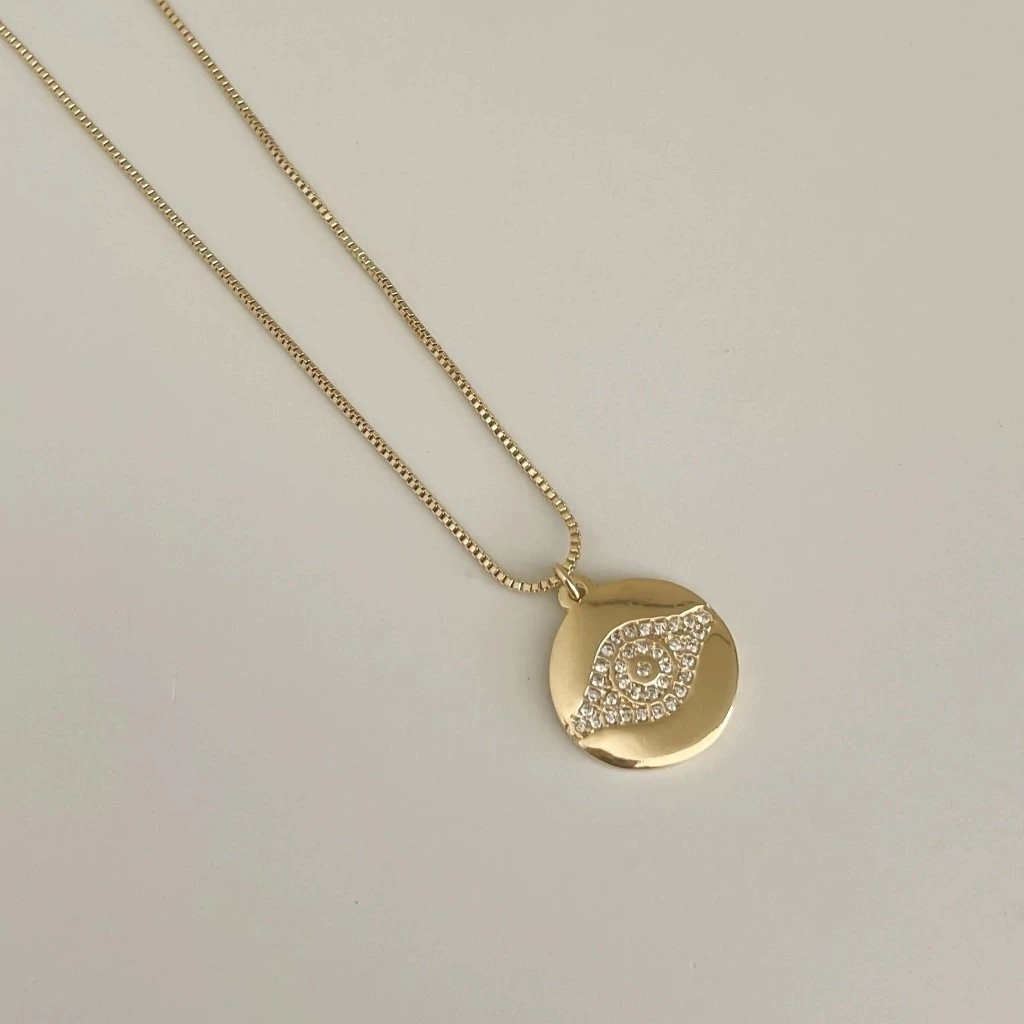 Colar Bony dourado - Semijoia