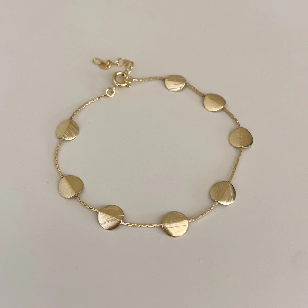 Pulseira oriane dourado - Semijoia