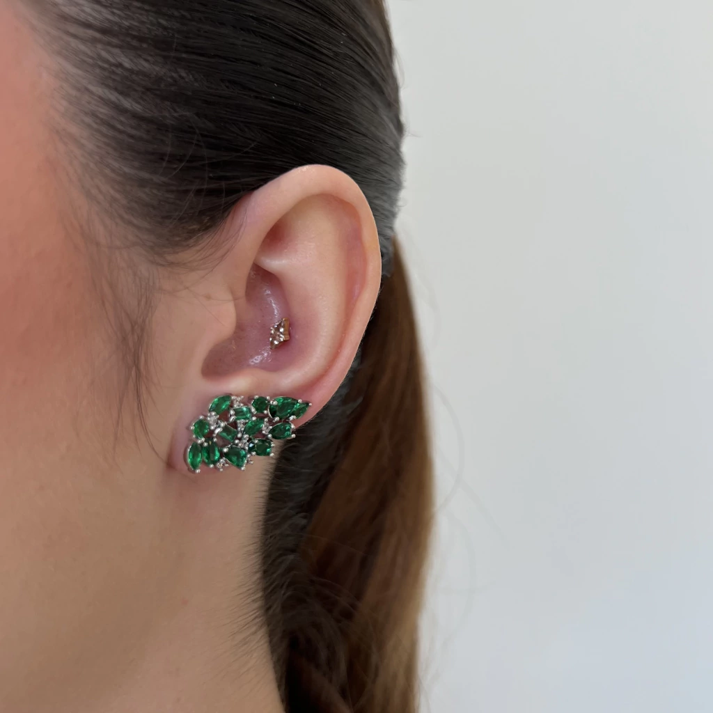 Brinco Orlie prata - Semijoia