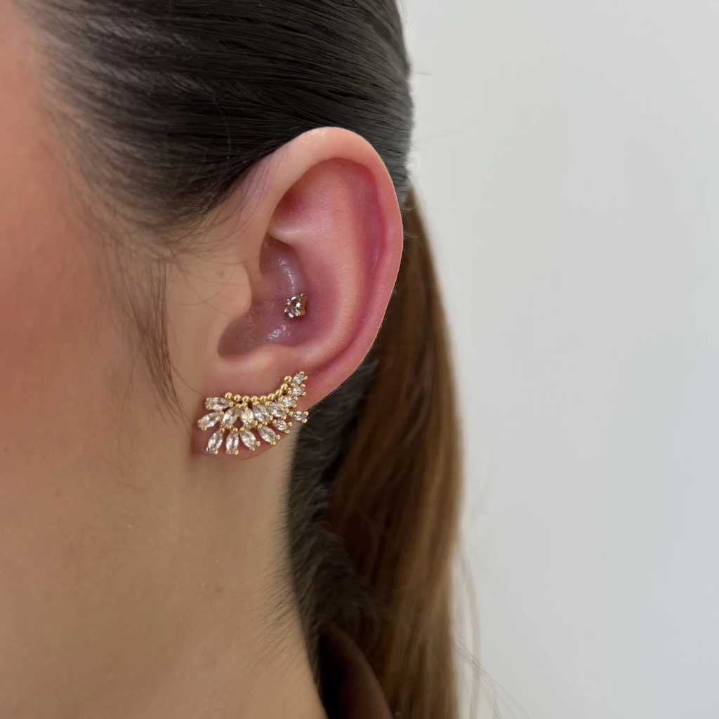 Brinco sivya - semijoia