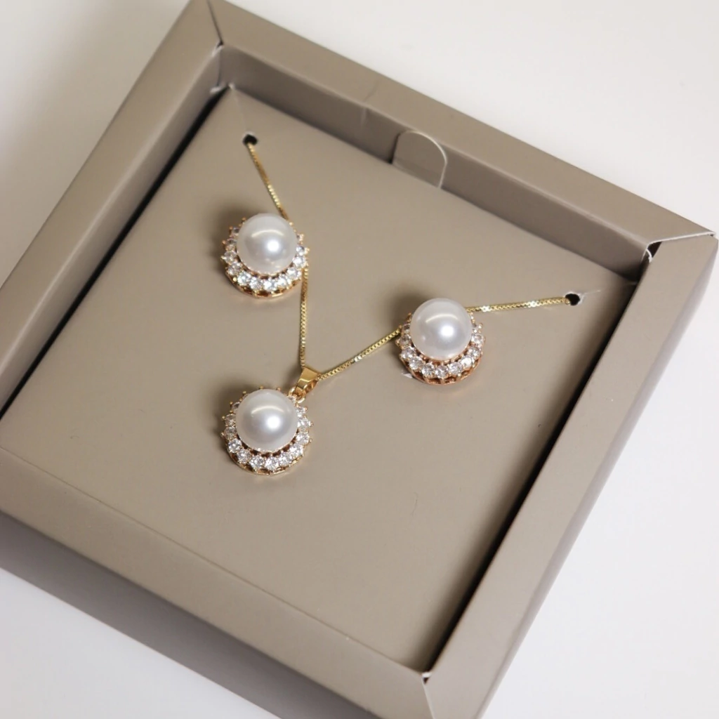 Conjunto orlisse dourado - Semijoia
