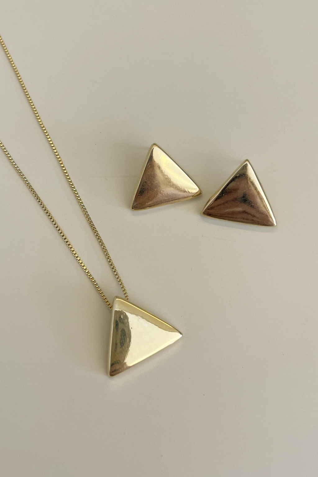 Conjunto Emma dourado - Semijoia