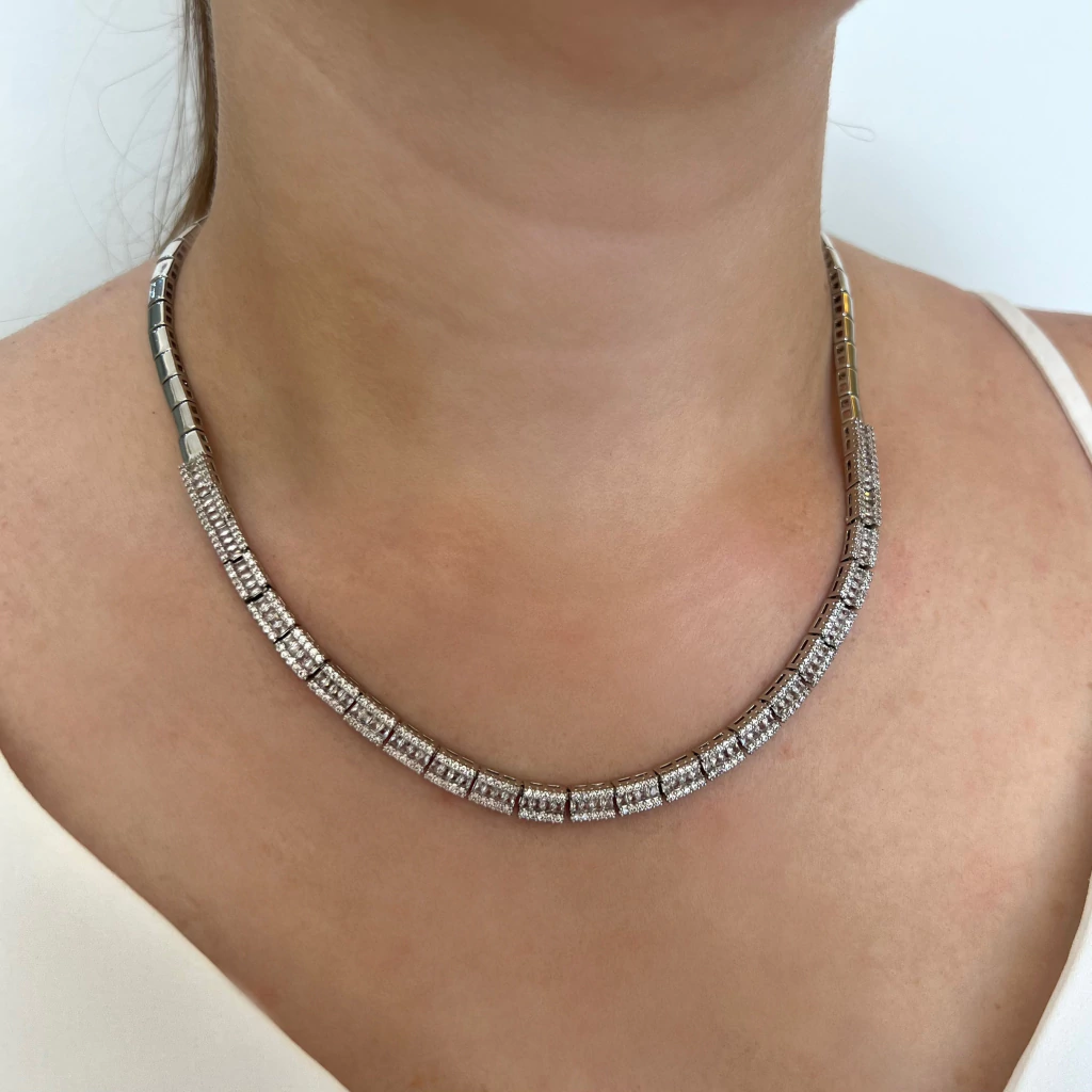 Choker orsena prata - semijoia