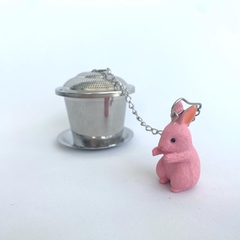 Cesta inox com pingente coelho - comprar online
