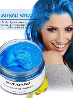 Mofajang tinta de cabelo Creme De Pintura pasta modeladora Cera ,Coloração Temporária varias cores - loja online