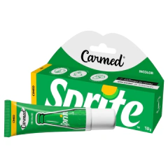 Hidratante Labial Carmed sprite incolor manteiga de cacau 10g gel cream - deisealinecosmeticosebeleza.com