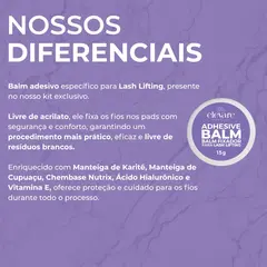 brow lamination lash lifting kit 2 em 1 elevare grátis adhesive balm+pasta modeladora modelle 80 aplicações - comprar online