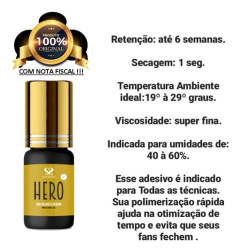 Cola Para Alongamento De Cílios Sobelle Hero 3ml na internet