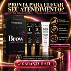 Kit Brow Lamination Beautify Pro passo1+passo2+regenerador step3 - comprar online