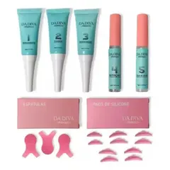 Kit Lash Lifting Dádiva Completo para Cílios passo 1,2,3 + cola +fixador etc... - deisealinecosmeticosebeleza.com