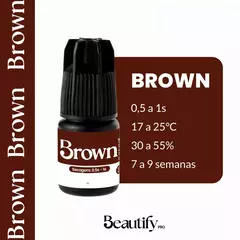 cola beautify marron para cilios 3g com anvisa.