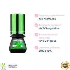 Cola para Cilios 3g master elite emerald esmeralda du green. - loja online
