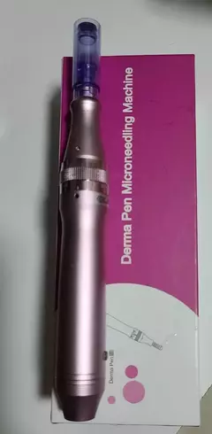 Derma pen caneta sem fio rosa sobe desce bivolt gratis 1 ag na internet