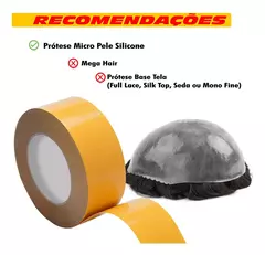 Fita Adesiva Gold + 5 Mts 2,5cm Prótese Capilar. dupa face amarela incolor na internet
