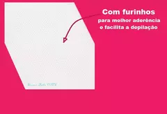folha Papel Depilação 100 peças Tnt Visual Lenço Tecido Depilatório Com Furinhos - loja online