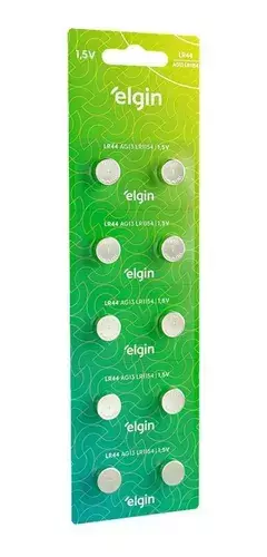 Bateria Pilha Alcalina Lr44 1,5v Elgin relogio 1 unidade. - comprar online