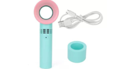 Ventilador Portátil de Mão sem Hélices Recarregável USB - deisealinecosmeticosebeleza.com